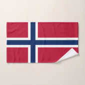 Norwegische Flagge Badhandtuch Set (Handtuch)