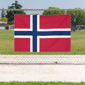 Norwegische Flagge Banner (Insitu)
