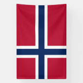Norwegische Flagge Banner (Vertikal)