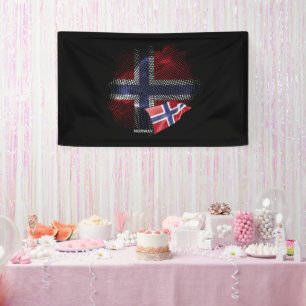 norwegische Flagge Banner