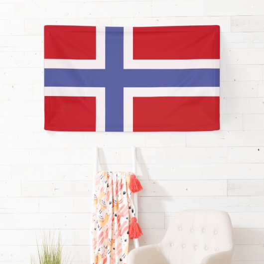 Norwegische Flagge Banner (Insitu)