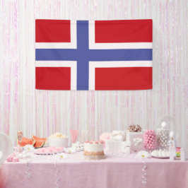 Norwegische Flagge Banner