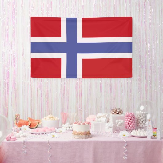 Norwegische Flagge Banner (Party)