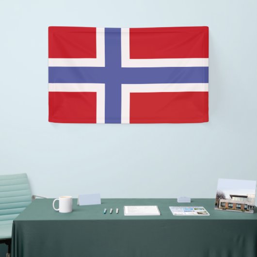 Norwegische Flagge Banner (Messeveranstaltung)