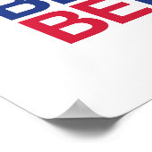 Norwegische Flagge BERGEN Poster (Ecke)