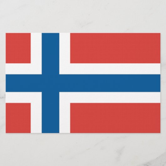 Norwegische Flagge Briefpapier (Vorderseite)