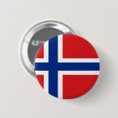 Norwegische Flagge Button (Vorne & Hinten)