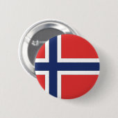 Norwegische Flagge Button (Vorne & Hinten)