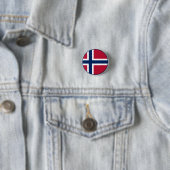 Norwegische Flagge Button (Beispiel)