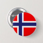Norwegische Flagge Button (Vorne & Hinten)