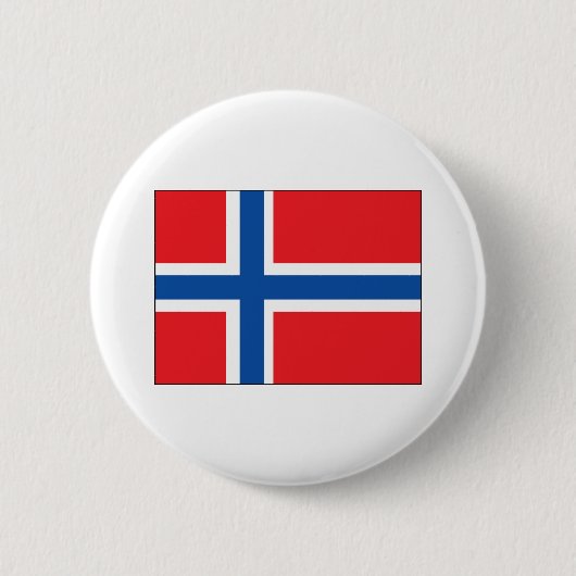 Norwegische Flagge Button (Vorderseite)