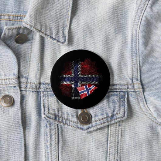 norwegische Flagge Button (Beispiel)