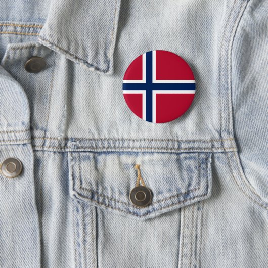Norwegische Flagge Button (Beispiel)