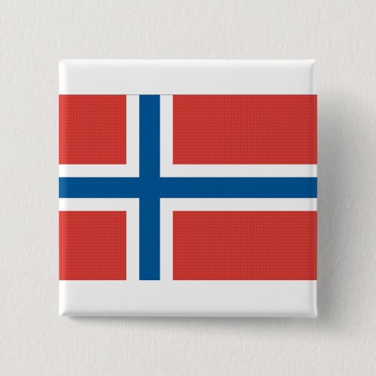 Norwegische Flagge Button (Vorderseite)