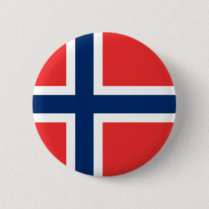 Norwegische Flagge Button