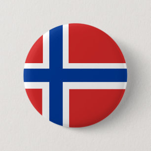 Norwegische Flagge Button