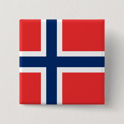 Norwegische Flagge Button (Vorderseite)