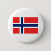 Norwegische Flagge Button (Vorderseite)