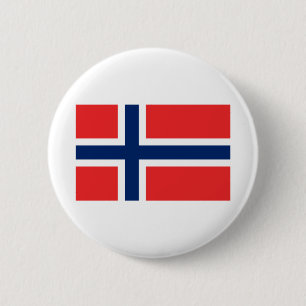 Norwegische Flagge Button