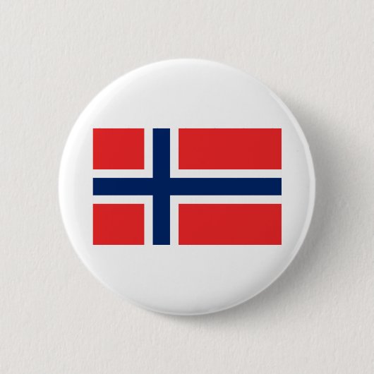 Norwegische Flagge Button (Vorderseite)