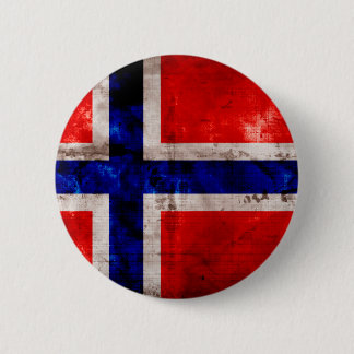 Norwegische Flagge Button