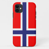 Norwegische Flagge Case-Mate iPhone Hülle (Rückseite)