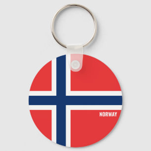 Norwegische Flagge Charming Patriotic Schlüsselanhänger