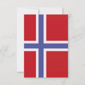 Norwegische Flagge Dankeskarte (Vorderseite)