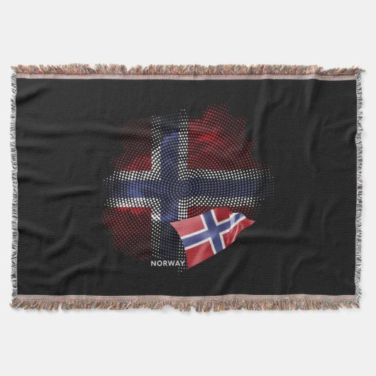 norwegische Flagge Decke (Vorderseite)