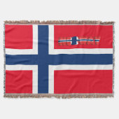 Norwegische Flagge Decke (Vorderseite)