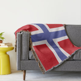Norwegische Flagge Decke