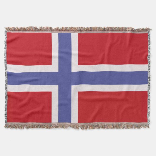 Norwegische Flagge Decke (Vorderseite)