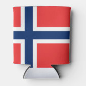 Norwegische Flagge Dosenkühler (Vorderseite)