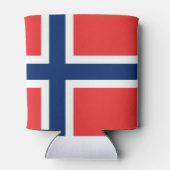 Norwegische Flagge Dosenkühler (Rückseite)