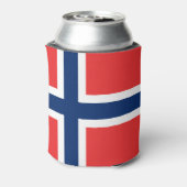 Norwegische Flagge Dosenkühler (Kanne Rückseite)