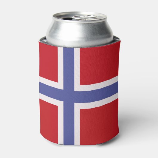 Norwegische Flagge Dosenkühler (Kanne Vorderseite)