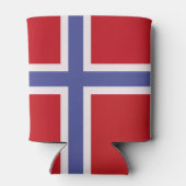Norwegische Flagge Dosenkühler (Rückseite)