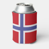 Norwegische Flagge Dosenkühler (Kanne Rückseite)