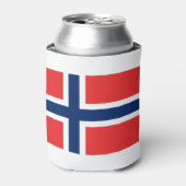 Norwegische Flagge Dosenkühler (Kanne Vorderseite)