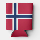 Norwegische Flagge Dosenkühler (Vorderseite)