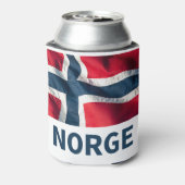 Norwegische Flagge Dosenkühler (Kanne Rückseite)