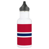 Norwegische Flagge Edelstahlflasche (Rechts)