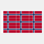 Norwegische Flagge Etiketten (Blatt)