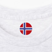 Norwegische Flagge Etiketten (Befestigt)