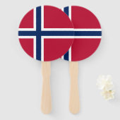 Norwegische Flagge Fächer (Vorne und Hinten)