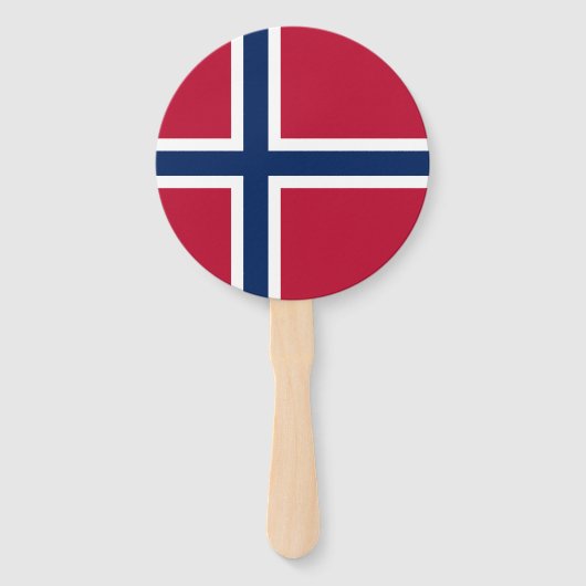 Norwegische Flagge Fächer (Vorderseite)
