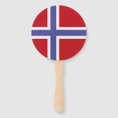 Norwegische Flagge Fächer (Rückseite)