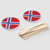 Norwegische Flagge Fächer (Non-assembled)