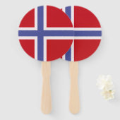 Norwegische Flagge Fächer (Vorne und Hinten)