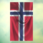 Norwegische Flagge Fensteraufkleber (Blatt 3)